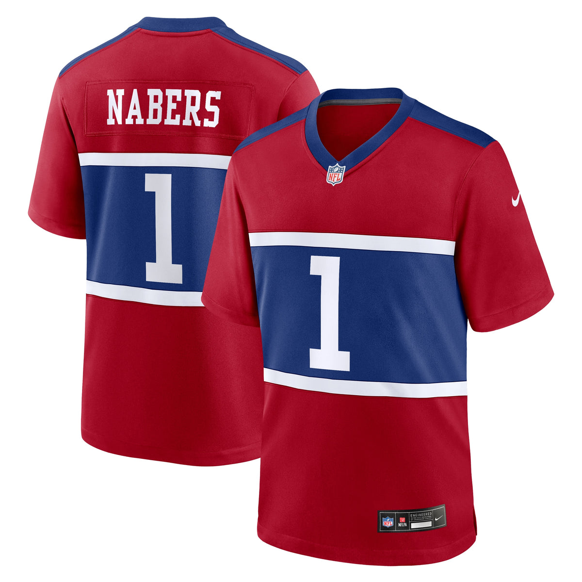 Malik Nabers New York Giants Nike Alternate Game Jersey Century Red