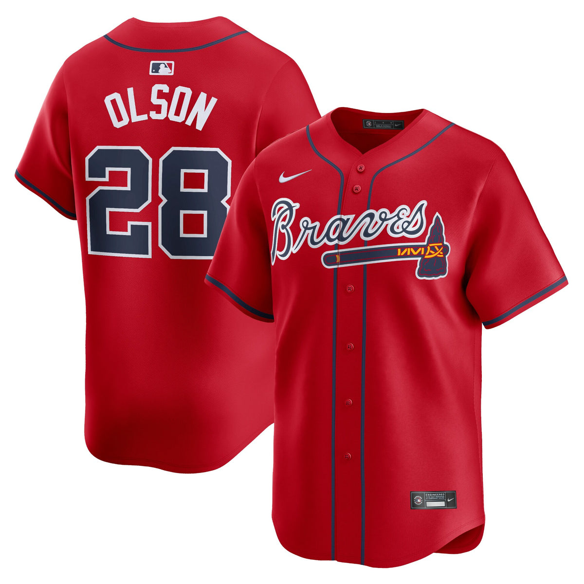Matt Olson Atlanta Braves Nike Alternate Limited Player Jersey Red