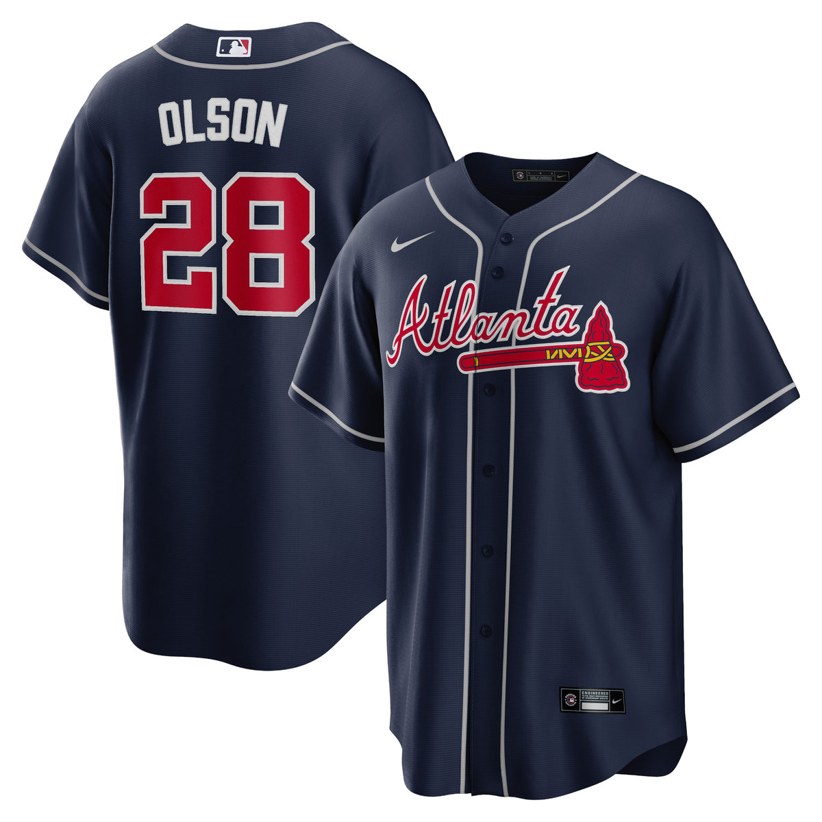 Matt Olson Atlanta Braves Nike Big Tall Alternate Replica Player Jersey Navy