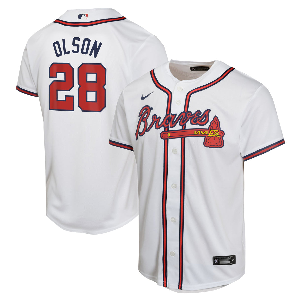 Matt Olson Atlanta Braves Nike Youth Home Game Player Jersey White