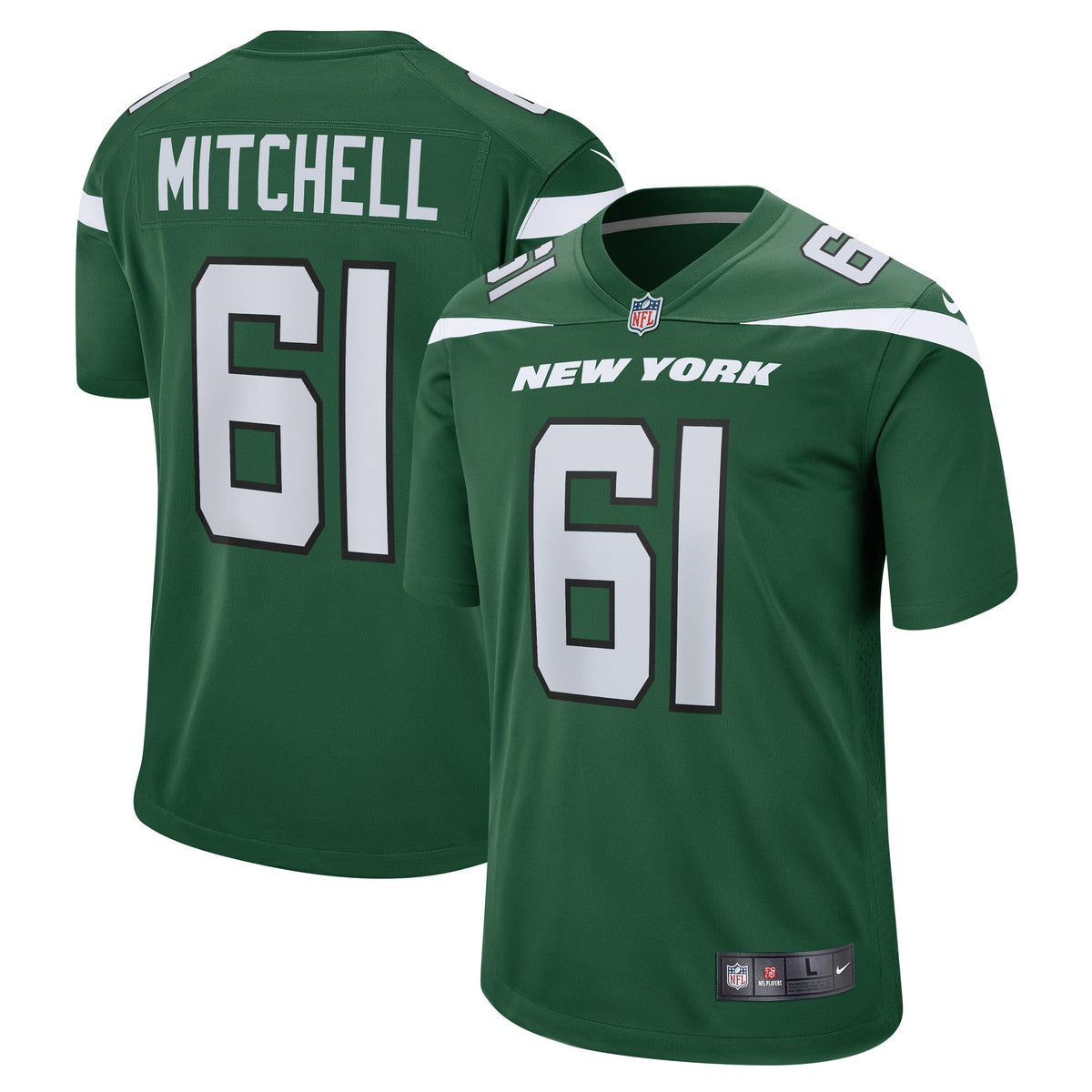 Max Mitchell New York Jets Nike Game Player Jersey Gotham Green