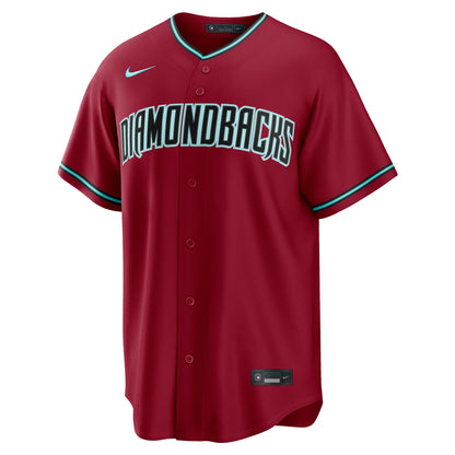 Men's Arizona Diamondbacks Corbin Carroll Nike Crimson Alternate 2 Replica Jersey