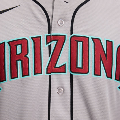 Men's Arizona Diamondbacks Corbin Carroll Nike Gray Road Replica Jersey