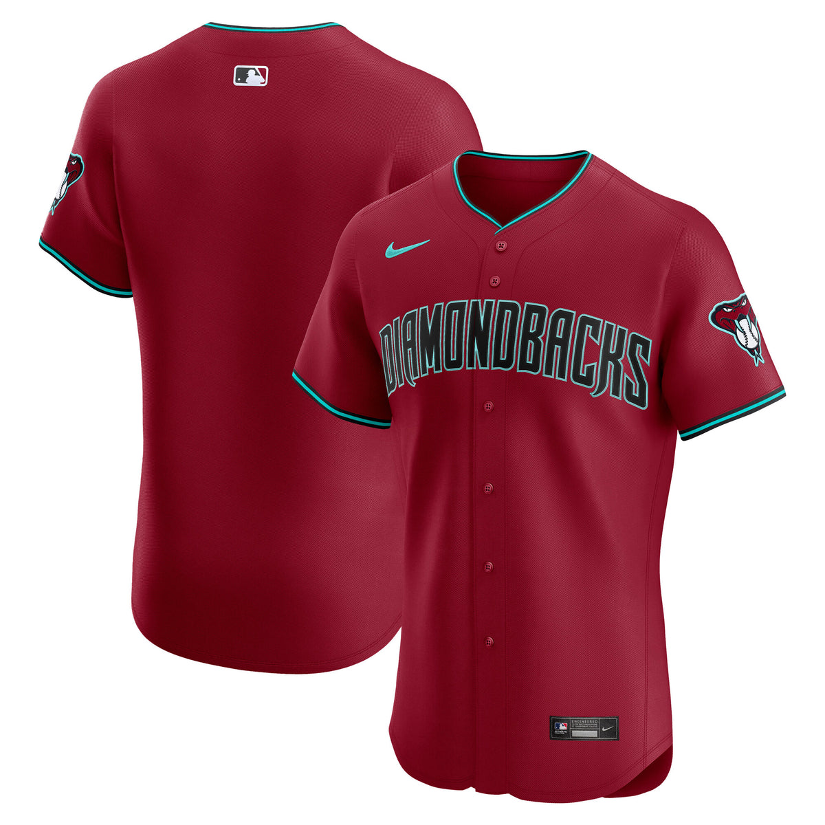 Men's Arizona Diamondbacks Nike Red Alternate 2 Elite Jersey