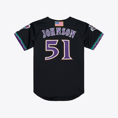 Men's Arizona Diamondbacks Randy Johnson Mitchell & Ness Black 2001 Authentic Jersey