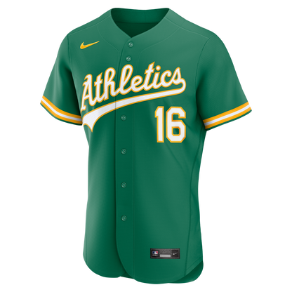 Men's Athletics Nick Kurtz Nike Green Alternate MLB Awards Authentic Jersey