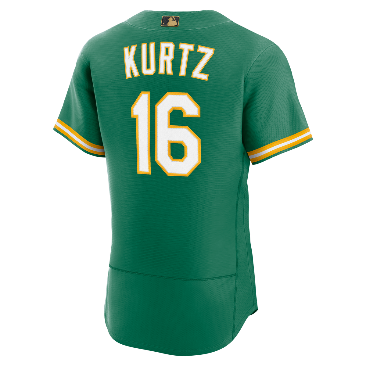 Men's Athletics Nick Kurtz Nike Green Alternate MLB Awards Authentic Jersey