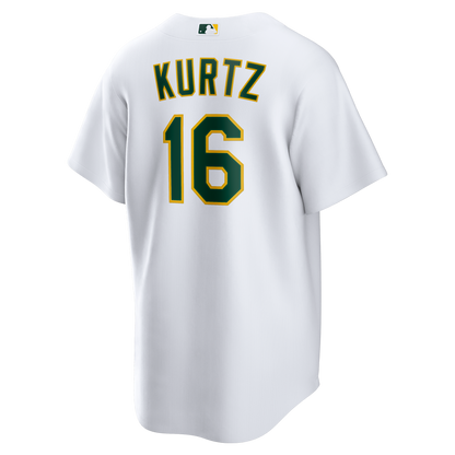 Men's Athletics Nick Kurtz Nike White Home Replica Player Jersey