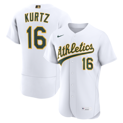 Men's Athletics Nick Kurtz Nike White MLB Awards Authentic Jersey