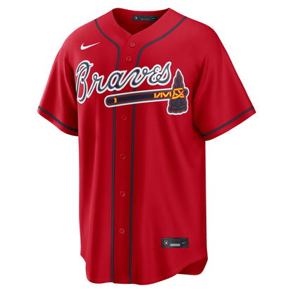 Men's Atlanta Braves Austin Riley Nike Red Alternate 2 Replica Jersey