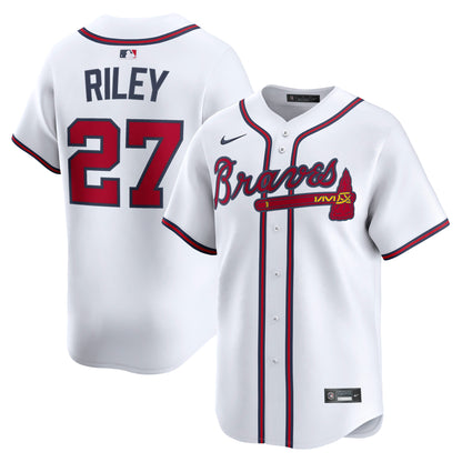 Men's Atlanta Braves Austin Riley Nike White Home Limited Player Jersey