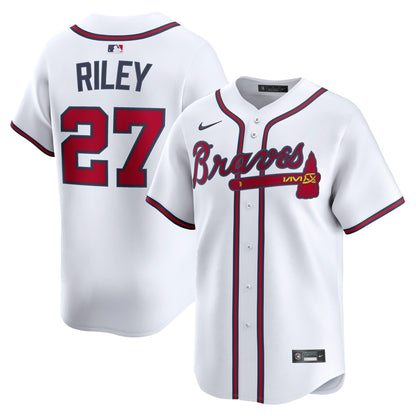 Men's Atlanta Braves Austin Riley Nike White Home Limited Player Jersey