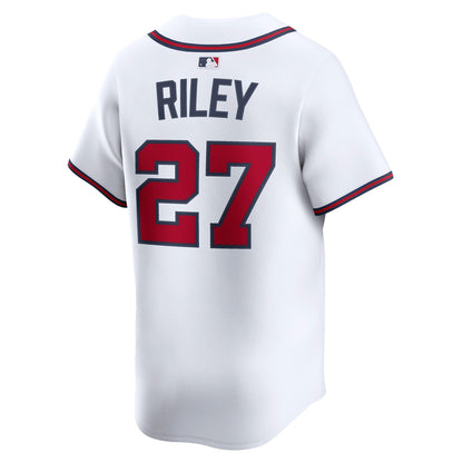 Men's Atlanta Braves Austin Riley Nike White Home Limited Player Jersey