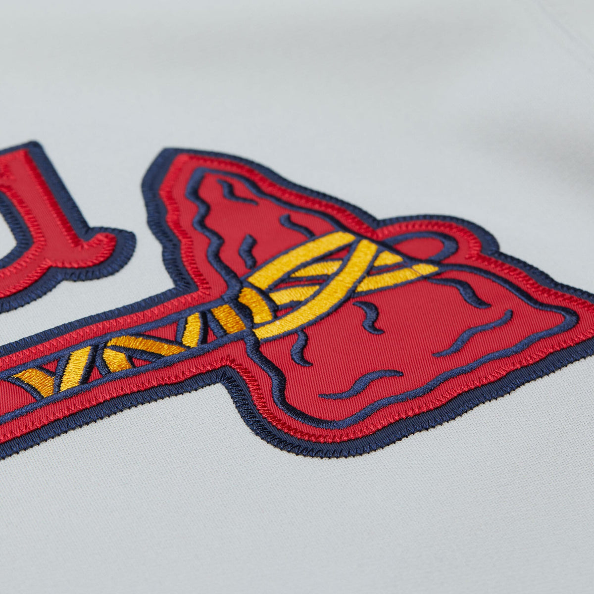Men's Atlanta Braves Chipper Jones Mitchell & Ness Gray 1995 Throwback Authentic Jersey