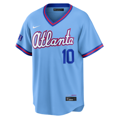 Men's Atlanta Braves Chipper Jones Nike Powder Blue 2026 City Connect Stadium Jersey