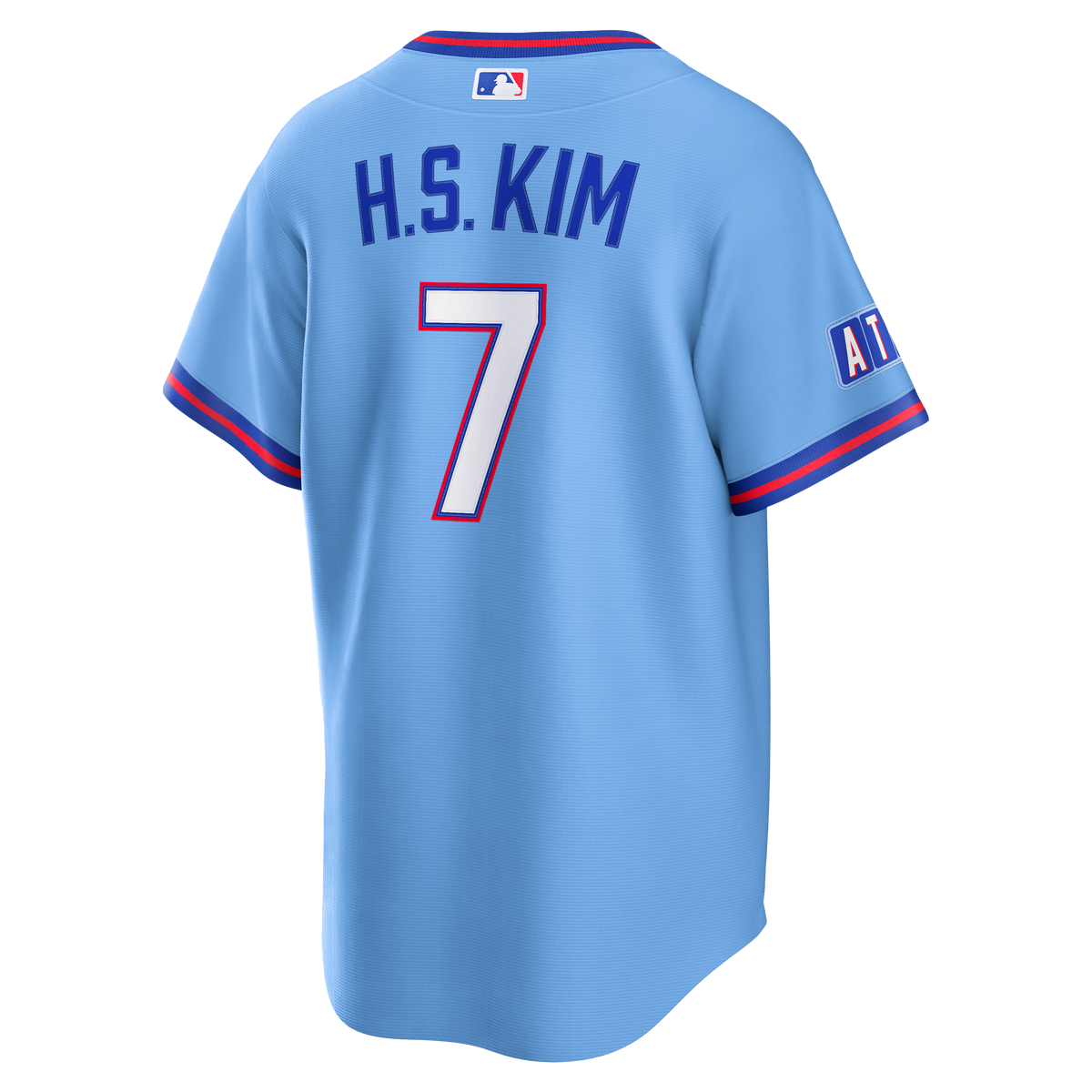 Men's Atlanta Braves Ha-Seong Kim Nike Powder Blue 2026 City Connect Stadium Jersey
