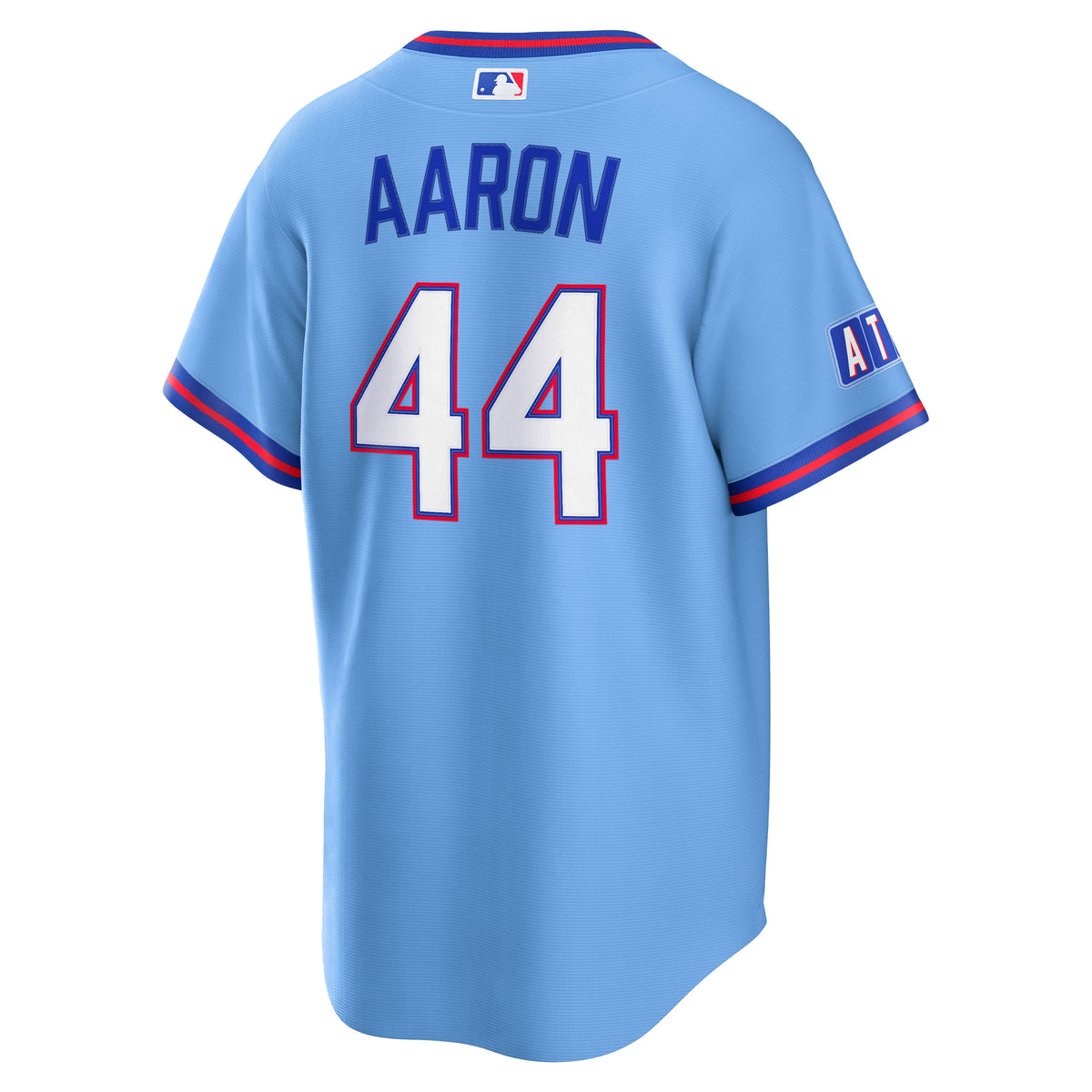 Men's Atlanta Braves Hank Aaron Nike Powder Blue 2026 City Connect Stadium Jersey