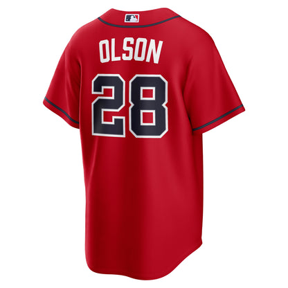 Men's Atlanta Braves Matt Olson Nike Red Alternate Replica Jersey