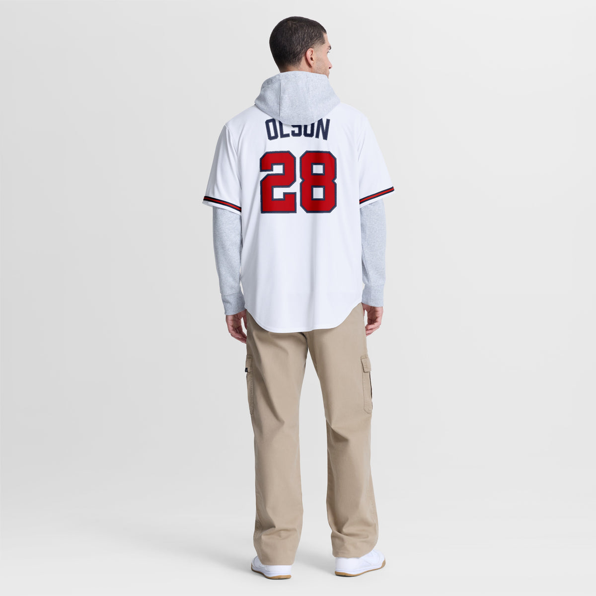 Men's Atlanta Braves Matt Olson Nike White Home Replica Jersey