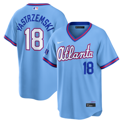 Men's Atlanta Braves Mike Yastrzemski Nike Powder Blue 2026 City Connect Stadium Jersey