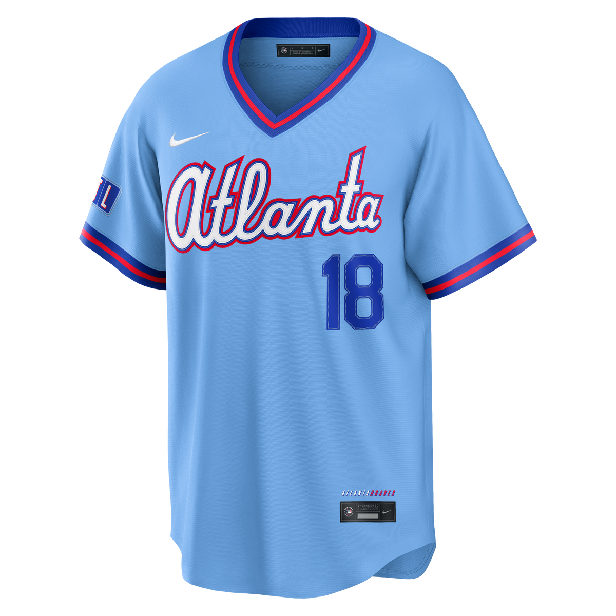 Men's Atlanta Braves Mike Yastrzemski Nike Powder Blue 2026 City Connect Stadium Jersey
