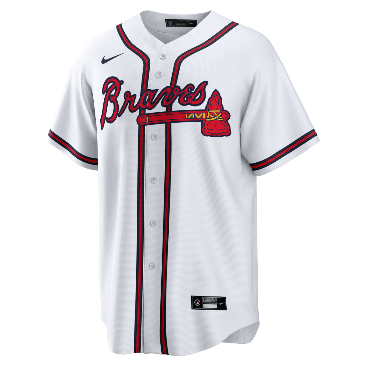 Men's Atlanta Braves Nike White Home Big & Tall Replica Jersey