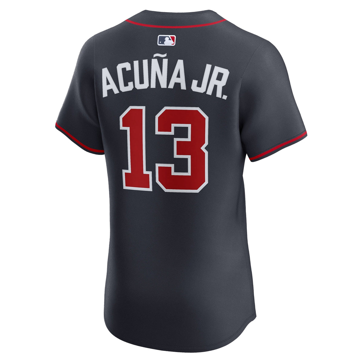 Men's Atlanta Braves Ronald Acuí±a Jr. Nike Navy Alternate Elite Jersey