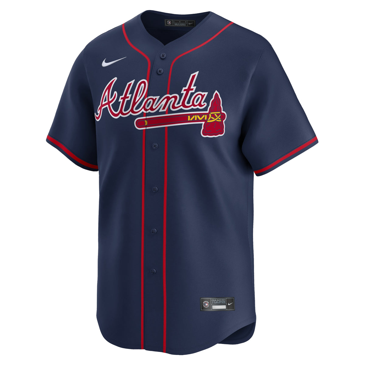 Men's Atlanta Braves Ronald Acuí±a Jr. Nike Navy Alternate Limited Jersey