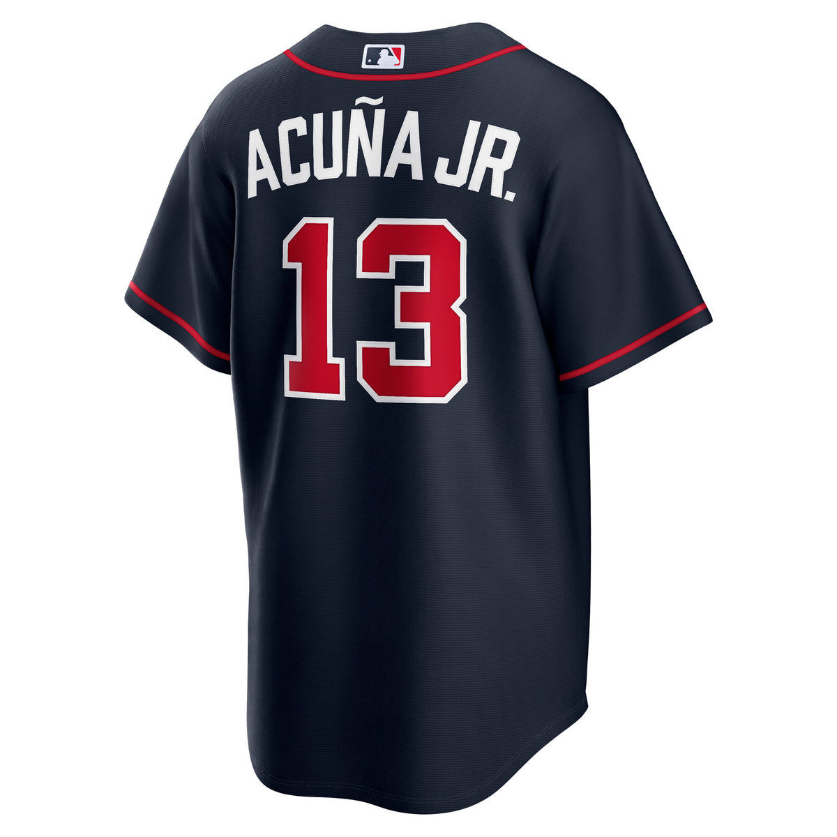 Men's Atlanta Braves Ronald Acuí±a Jr. Nike Navy Alternate Replica Jersey