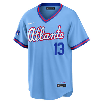 Men's Atlanta Braves Ronald Acuí±a Jr. Nike Powder Blue 2026 City Connect Stadium Jersey
