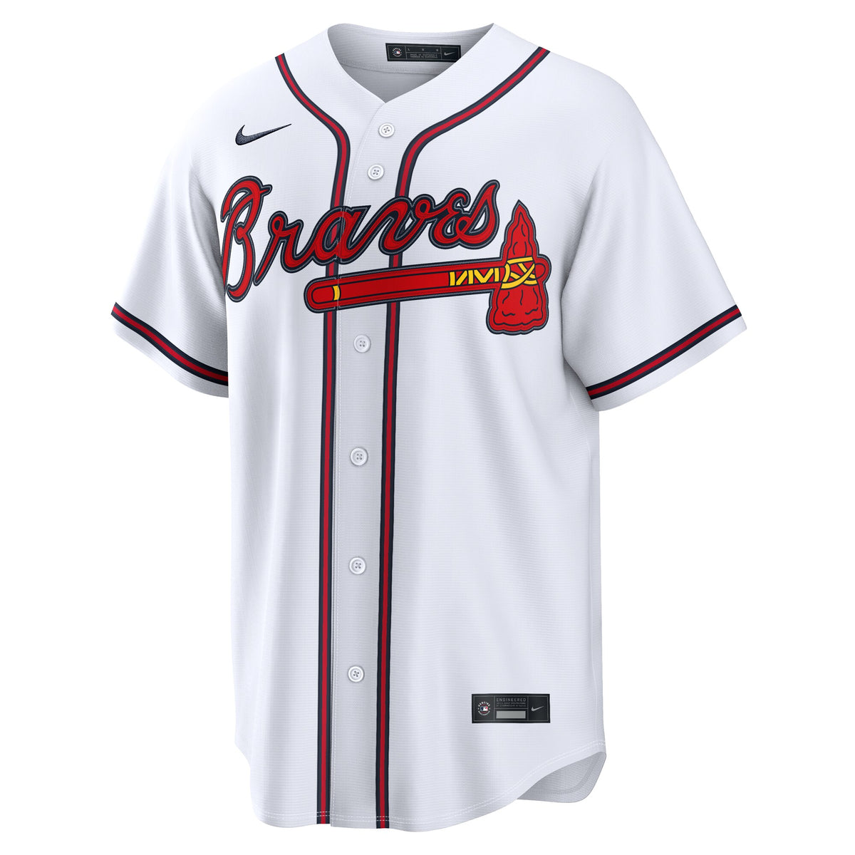 Men's Atlanta Braves Ronald Acuí±a Jr. Nike White Home Replica Jersey