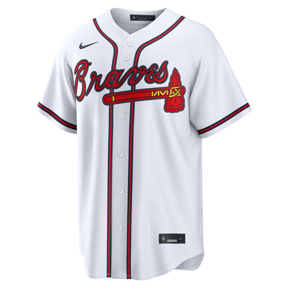Men's Atlanta Braves Ronald Acuí±a Jr. Nike White Home Replica Jersey