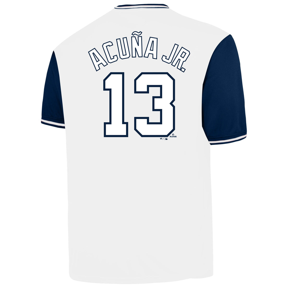 Men's Atlanta Braves Ronald Acuí±a Jr. Profile White Big & Tall Name & Number Jersey