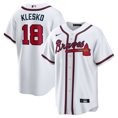 Men's Atlanta Braves Ryan Klesko Nike White Home Retired Player Replica Jersey