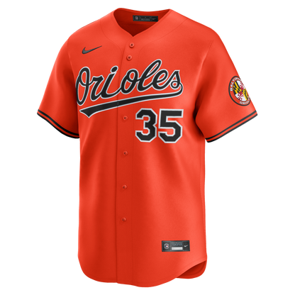 Men's Baltimore Orioles Adley Rutschman Nike Orange 2nd Alternate Limited Player Jersey