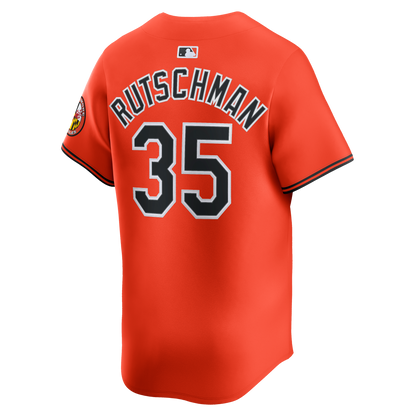 Men's Baltimore Orioles Adley Rutschman Nike Orange 2nd Alternate Limited Player Jersey