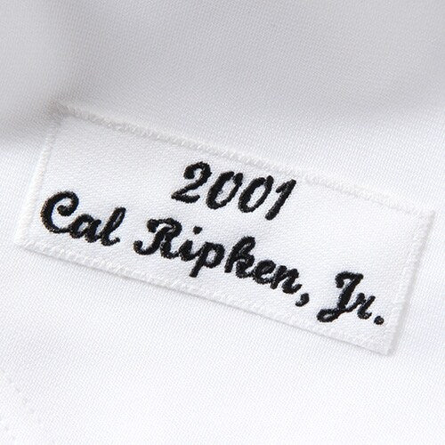 Men's Baltimore Orioles Cal Ripken Mitchell & Ness White Home Authentic Jersey