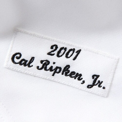 Men's Baltimore Orioles Cal Ripken Mitchell & Ness White Home Authentic Jersey
