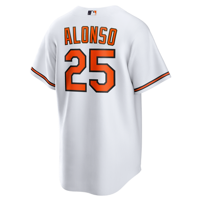 Men's Baltimore Orioles Pete Alonso Nike White Home Replica Jersey