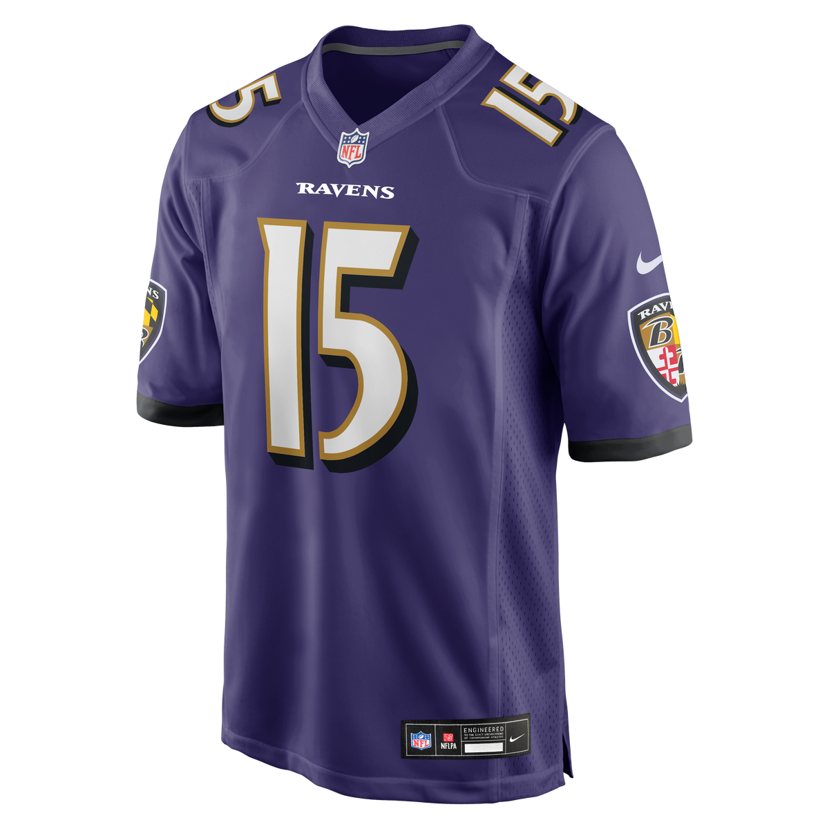 Men's Baltimore Ravens Cooper Rush Nike Purple Team Game Jersey
