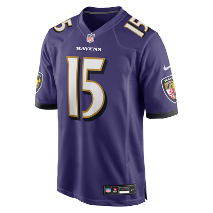 Men's Baltimore Ravens Cooper Rush Nike Purple Team Game Jersey