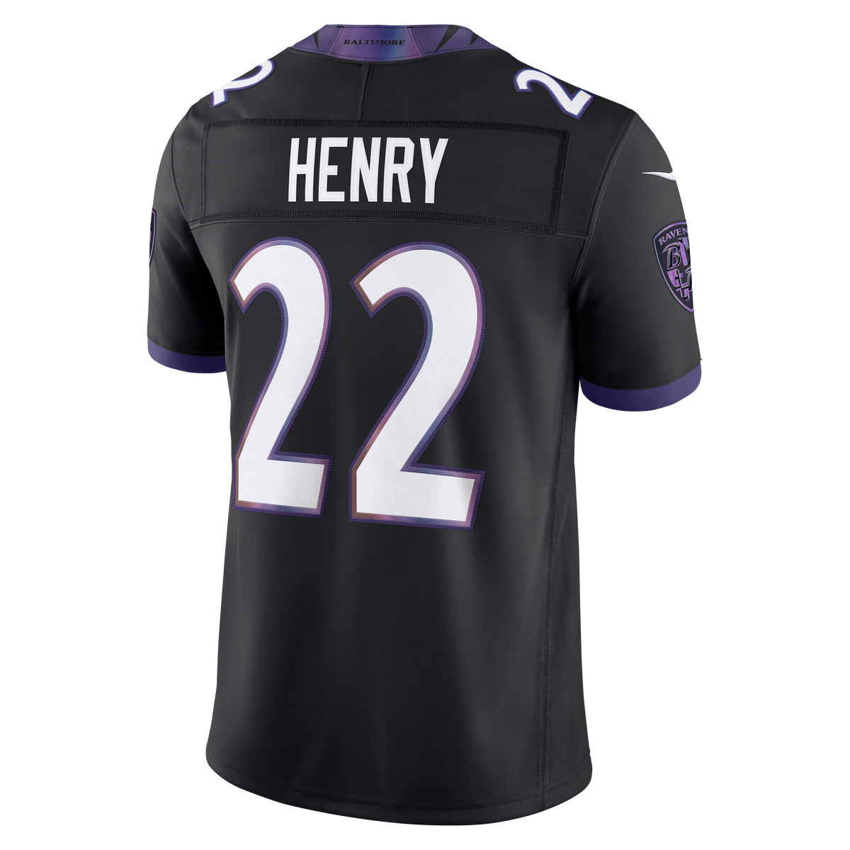 Men's Baltimore Ravens Derrick Henry Nike Black Alternate Alternate Vapor F.U.S.E. Stitched Limited Jersey