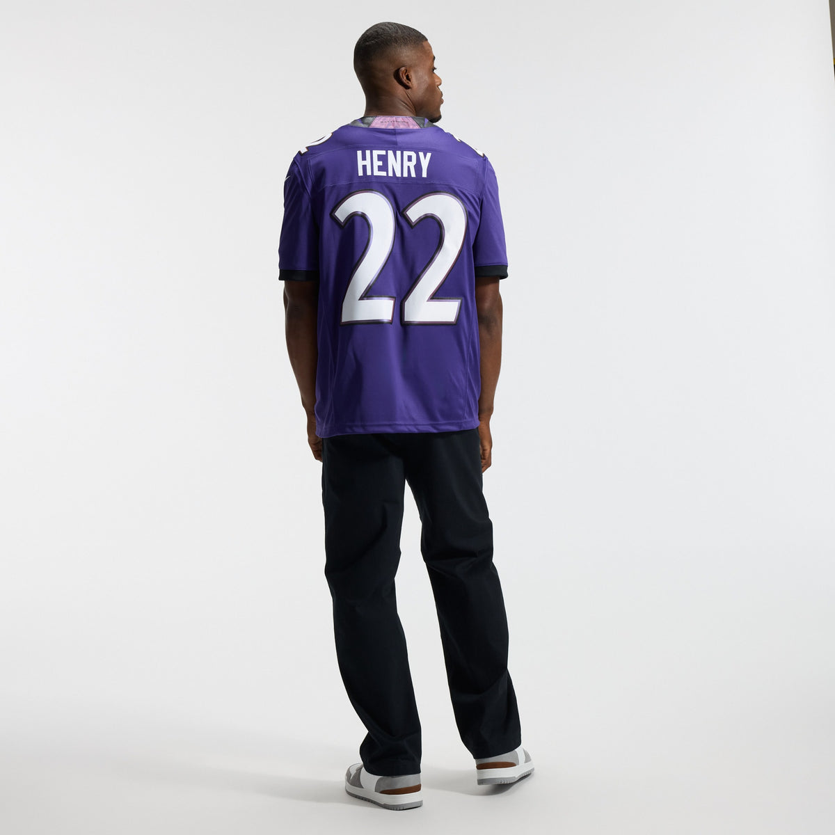 Men's Baltimore Ravens Derrick Henry Nike Purple Team Vapor F.U.S.E. Stitched Limited Jersey