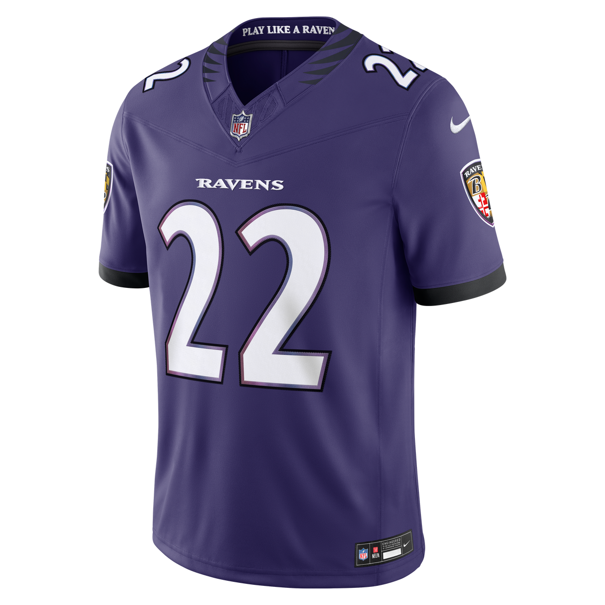 Men's Baltimore Ravens Derrick Henry Nike Purple Team Vapor F.U.S.E. Stitched Limited Jersey