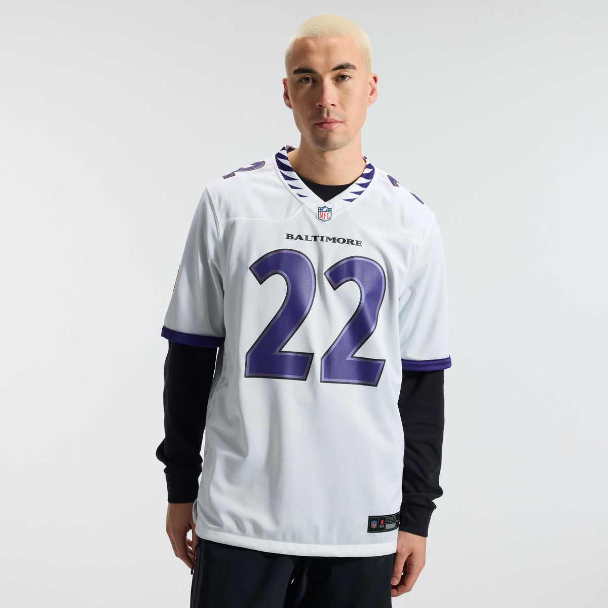 Men's Baltimore Ravens Derrick Henry Nike White Game Jersey