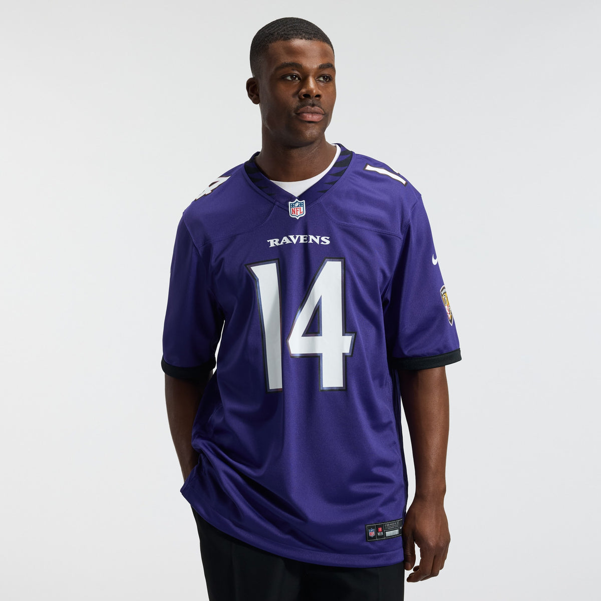 Men's Baltimore Ravens Kyle Hamilton Nike Purple Team Game Jersey