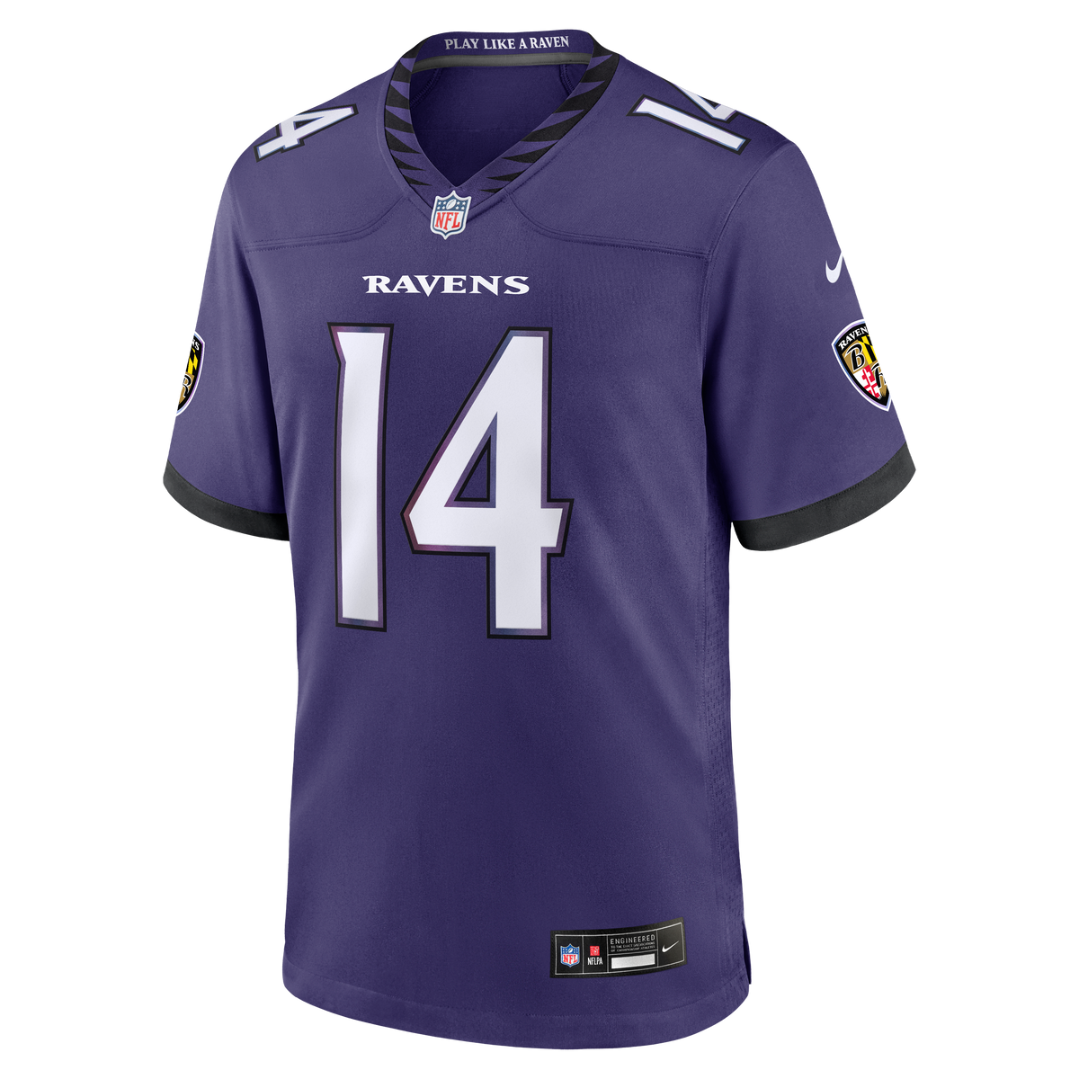 Men's Baltimore Ravens Kyle Hamilton Nike Purple Team Game Jersey