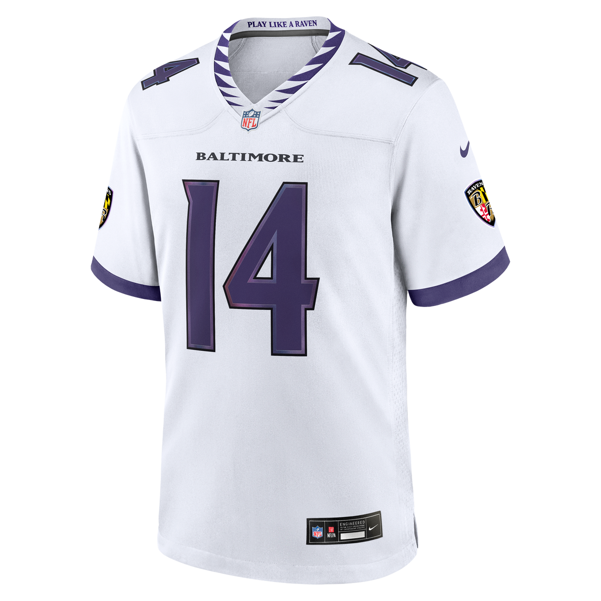 Men's Baltimore Ravens Kyle Hamilton Nike White Game Jersey