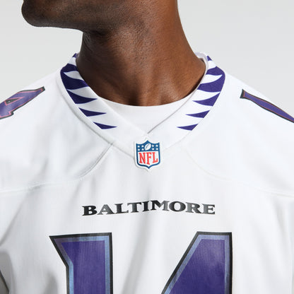 Men's Baltimore Ravens Kyle Hamilton Nike White Game Jersey