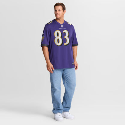 Men's Baltimore Ravens LaJohntay Wester Nike Purple Team Game Jersey